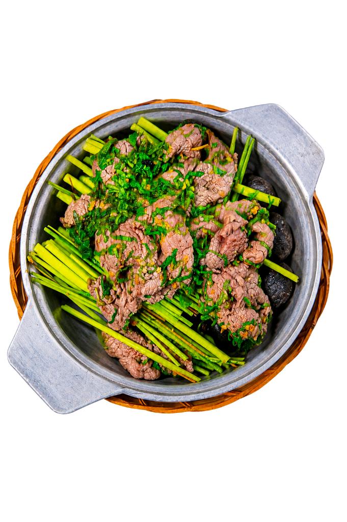 Bò xông hơi thảo mộc